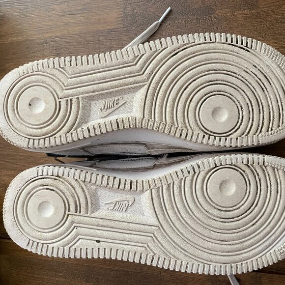 Nike Air Force 1/1 White Men's 8.5 Women's 10 Velcro Interchangeable - Picture 3 of 6